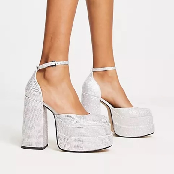 Steve Madden Shoes - STEVE MADDEN New Charlize Rhinestone Platforms